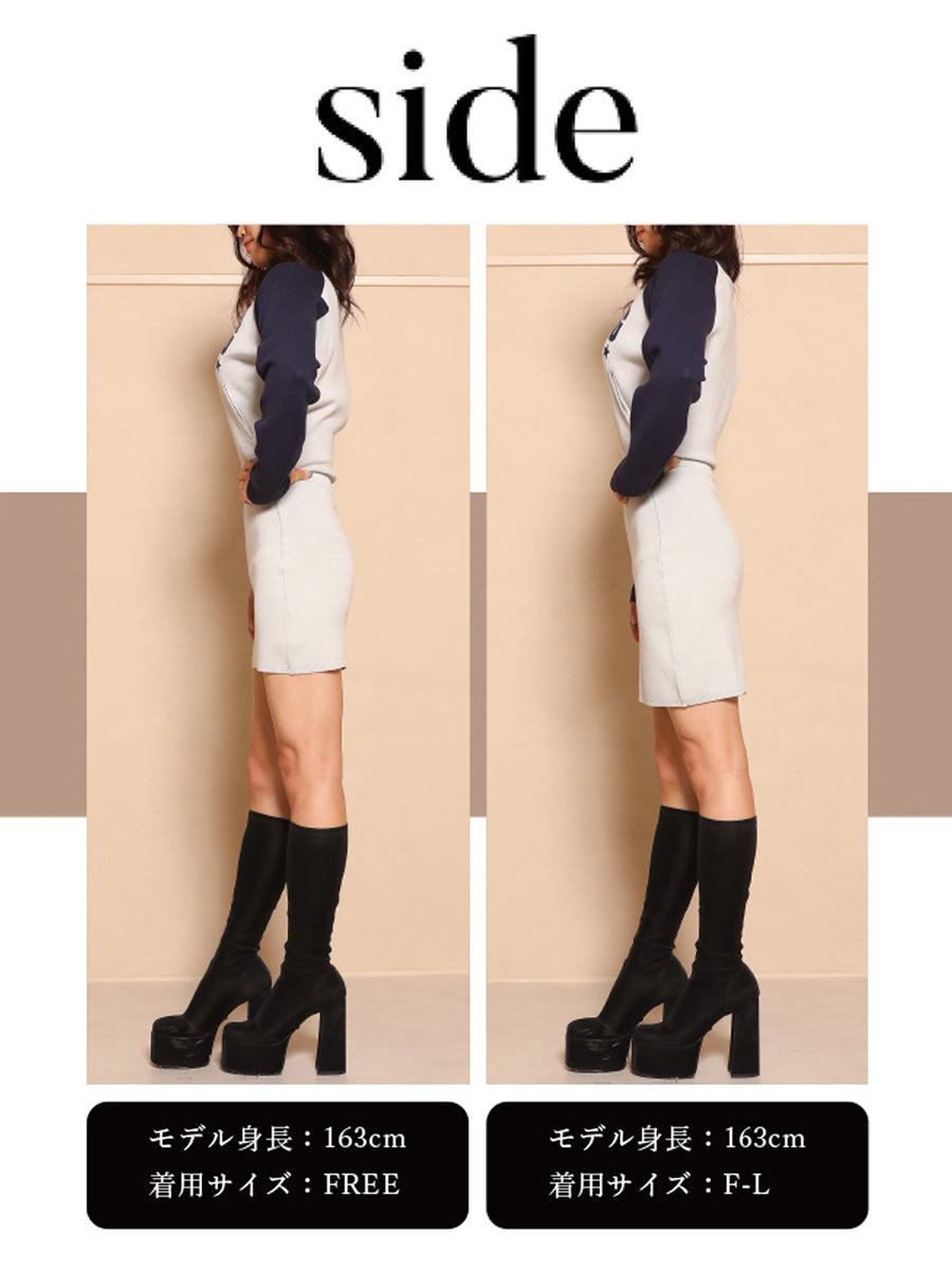 モデル：163cm（着用サイズ：FREE/F-L　着用カラー：GRY）