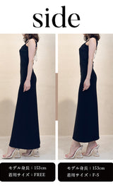 モデル：153cm（着用サイズ：F-S/FREE　着用カラー：BLK）