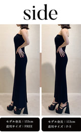 モデル：153cm（着用サイズ：F-S/FREE　着用カラー：BLK）