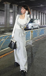 モデル：155cm（着用サイズ：FREE　着用カラー：WHT）