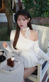 モデル：156cm（着用サイズ：FREE　着用カラー：WHT）