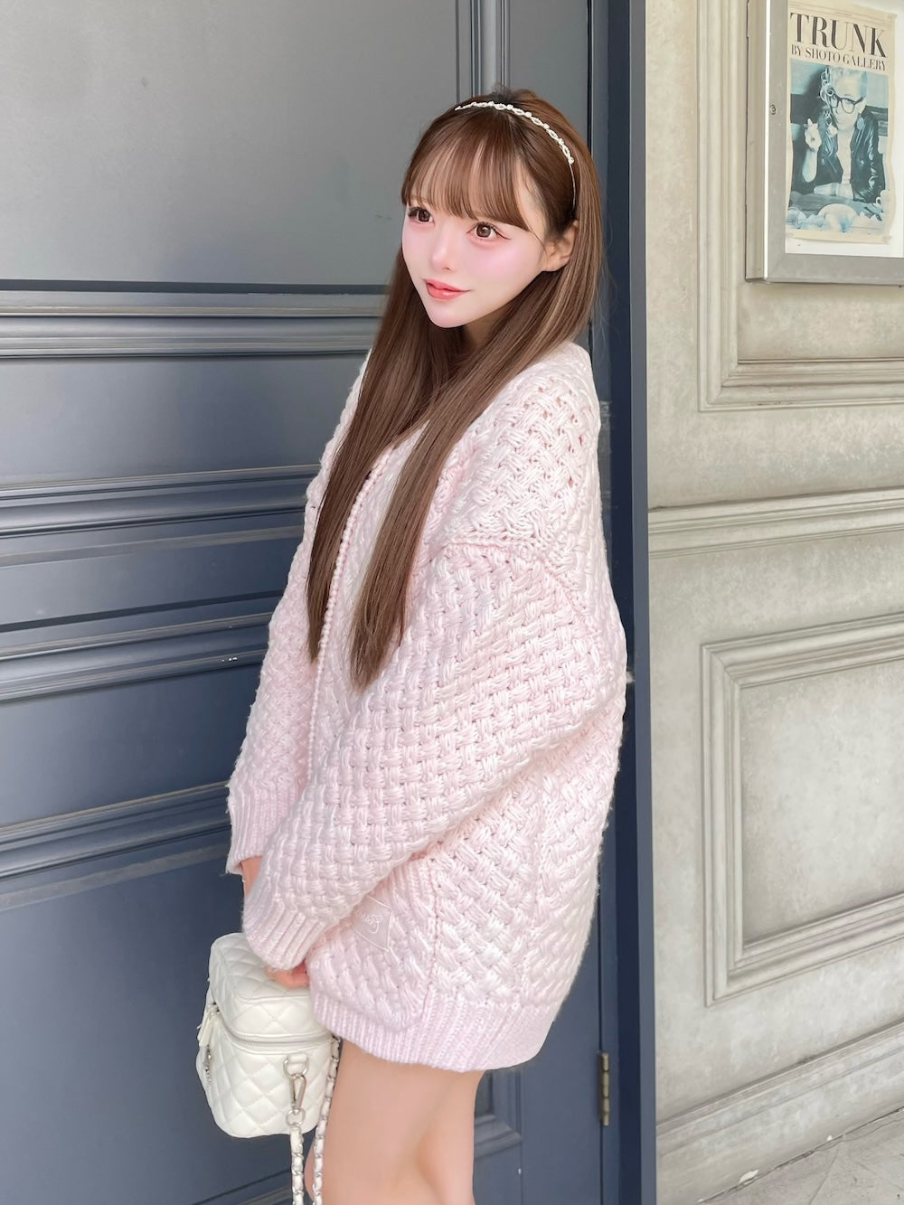 モデル：156cm（着用サイズ：FREE　着用カラー：PNK）