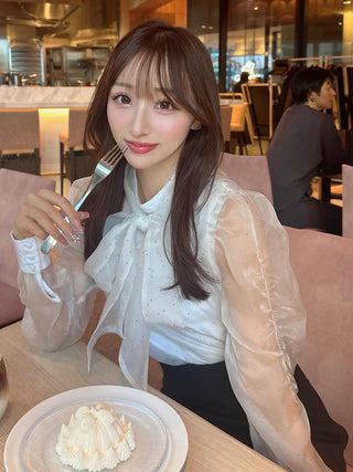 モデル：156cm（着用サイズ：FREE　着用カラー：WHT）