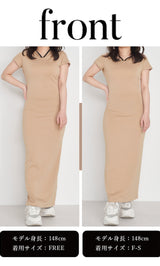 モデル：148cm（着用サイズ：F-S/FREE　着用カラー：BEG）