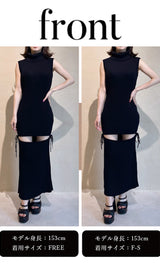 モデル：153cm（着用サイズ：F-S/FREE　着用カラー：BLK）