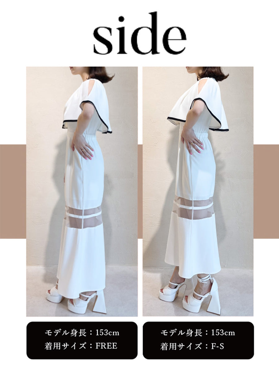 モデル：153cm（着用サイズ：F-S/FREE　着用カラー：WHT）