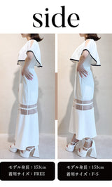 モデル：153cm（着用サイズ：F-S/FREE　着用カラー：WHT）