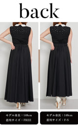 モデル：148cm（着用サイズ：F-S/FREE　着用カラー：BLK）