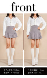 モデル：165cm（着用サイズ：FREE/F-L　着用カラー：GRY）