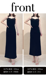 モデル：153cm（着用サイズ：F-S/FREE　着用カラー：BLK）