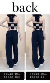 モデル：153cm（着用サイズ：F-S/FREE　着用カラー：BLK）