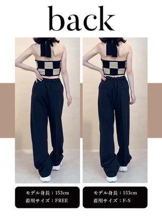 モデル：153cm（着用サイズ：F-S/FREE　着用カラー：BLK）