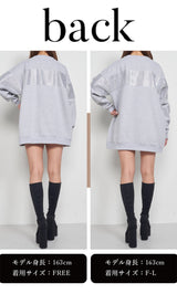 モデル：163cm（着用サイズ：FREE/F-L　着用カラー：BLK）