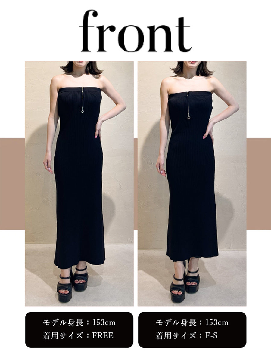 モデル：153cm（着用サイズ：F-S/FREE　着用カラー：BLK）