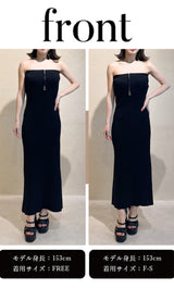 モデル：153cm（着用サイズ：F-S/FREE　着用カラー：BLK）