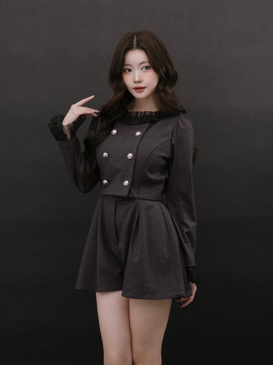 モデル：164cm（着用サイズ：FREE　着用カラー：GRY）