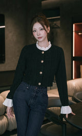 モデル：165cm（着用サイズ：FREE　着用カラー：BLK）