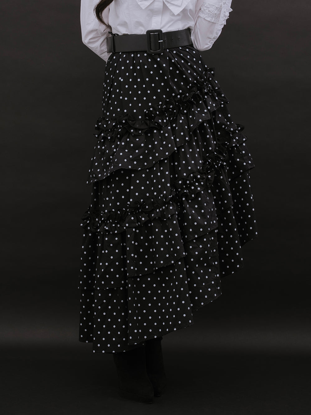 モデル：164cm（着用サイズ：FREE　着用カラー：DOT）