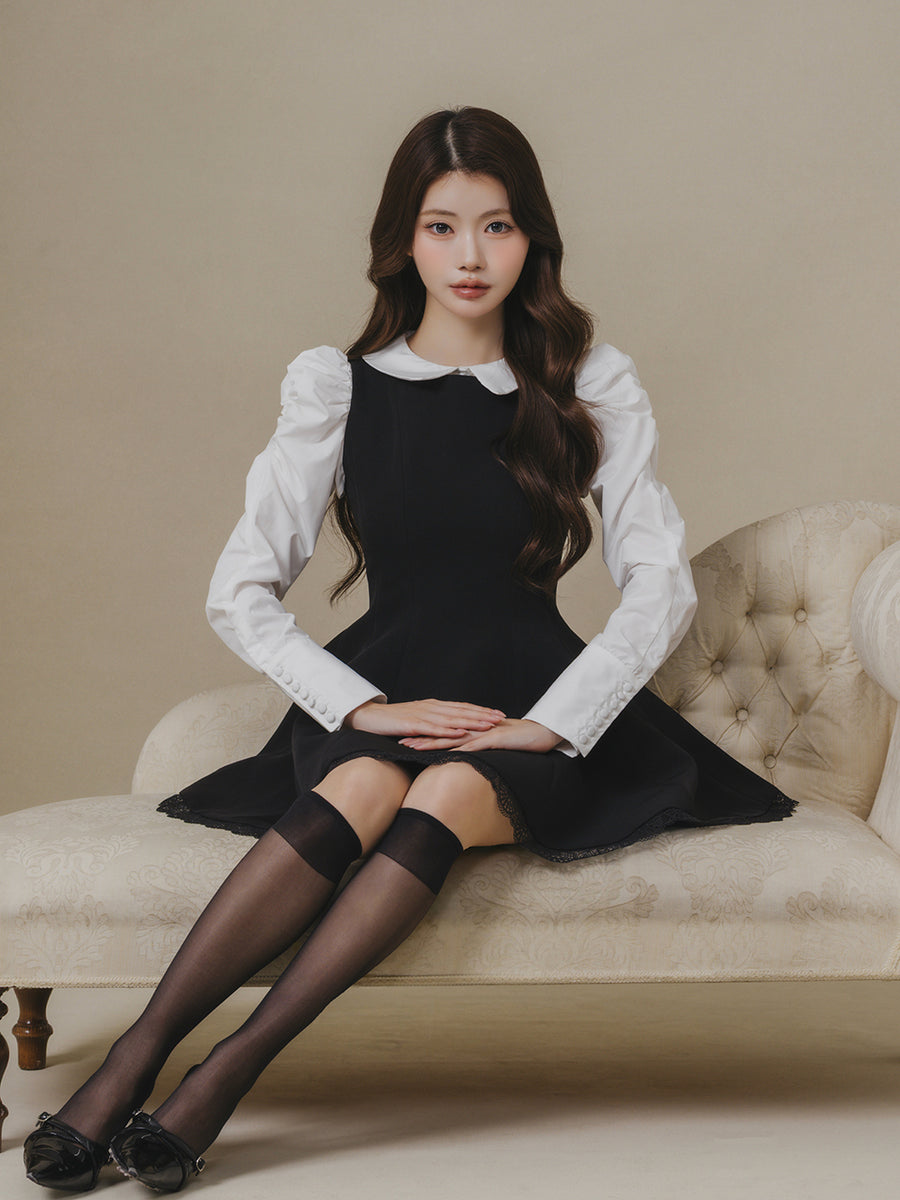 モデル：164cm（着用サイズ：FREE　着用カラー：BLK）