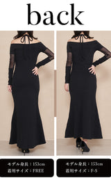 モデル：153cm（着用サイズ：F-S/FREE　着用カラー：BLK）
