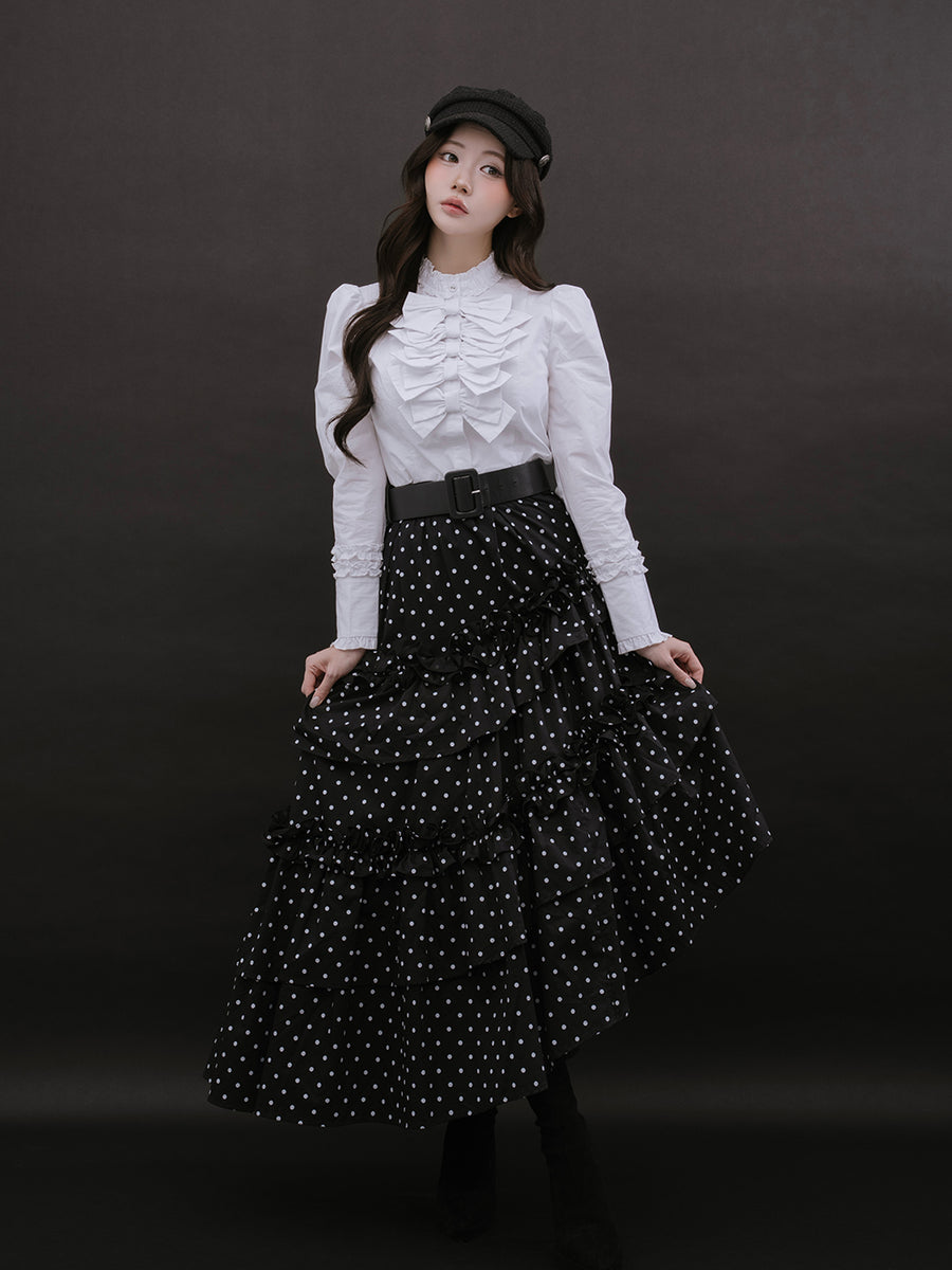 モデル：164cm（着用サイズ：FREE　着用カラー：DOT）