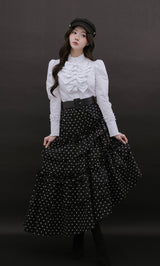 モデル：164cm（着用サイズ：FREE　着用カラー：DOT）