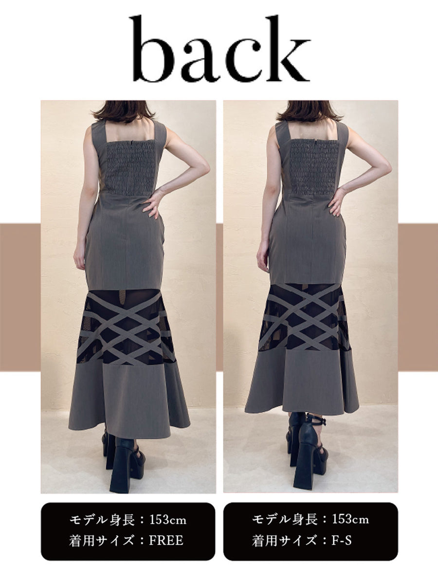 モデル：153cm（着用サイズ：F-S/FREE　着用カラー：GRY）