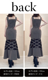 モデル：153cm（着用サイズ：F-S/FREE　着用カラー：GRY）