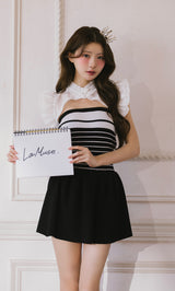 モデル：164cm（着用サイズ：FREE　着用カラー：BLK）
