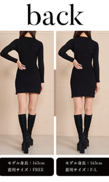 モデル：163cm（着用サイズ：FREE/F-L　着用カラー：BLK）