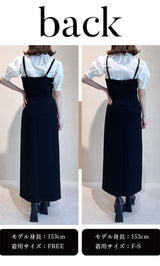モデル：153cm（着用サイズ：F-S/FREE　着用カラー：BLK）