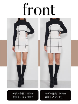 モデル：163cm（着用サイズ：FREE/F-L　着用カラー：IVO）