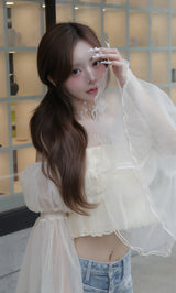 モデル：158cm（着用サイズ：FREE　着用カラー：IVO）