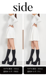 モデル：163cm（着用サイズ：FREE/F-L　着用カラー：IVO）