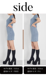 モデル：163cm（着用サイズ：FREE/F-L　着用カラー：BLU）
