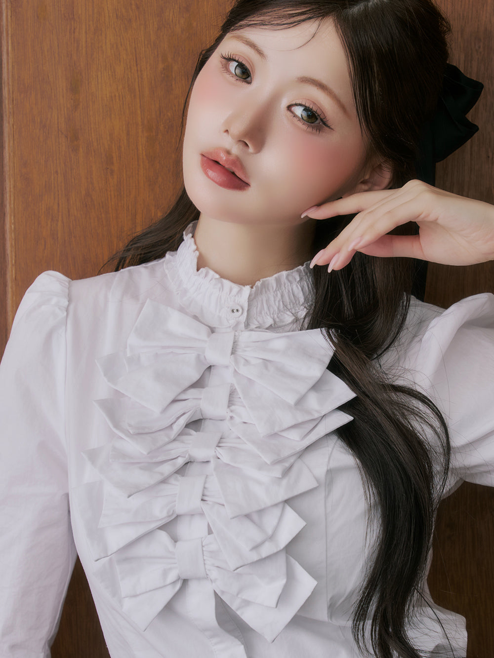 モデル：164cm（着用サイズ：FREE　着用カラー：WHT）