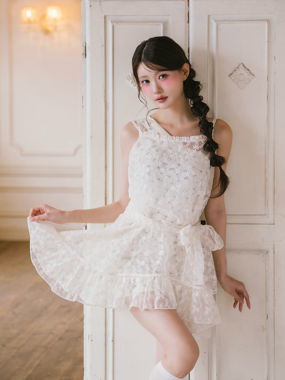 La Féerieレイヤードレースミニワンピース – Darich