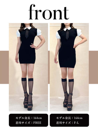 モデル：164cm（着用サイズ：FREE/F-L　着用カラー：BLK）