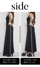 モデル：148cm（着用サイズ：F-S/FREE　着用カラー：BLK）