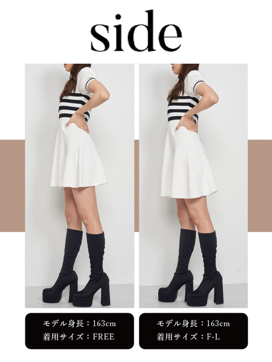 モデル：163cm（着用サイズ：FREE/F-L　着用カラー：WHT）