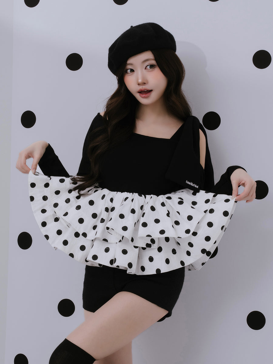 モデル：164cm（着用サイズ：FREE　着用カラー：DOT）