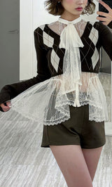 モデル：158cm（着用サイズ：FREE　着用カラー：BRN）
