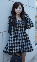 モデル：158cm（着用サイズ：FREE　着用カラー：BLK）