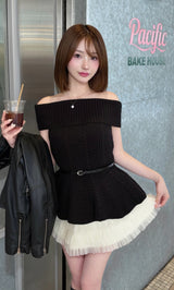 モデル：158cm（着用サイズ：FREE　着用カラー：BLK）