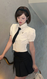 モデル：158cm（着用サイズ：FREE　着用カラー：WHT）
