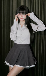 モデル：164cm（着用サイズ：FREE　着用カラー：GRY）