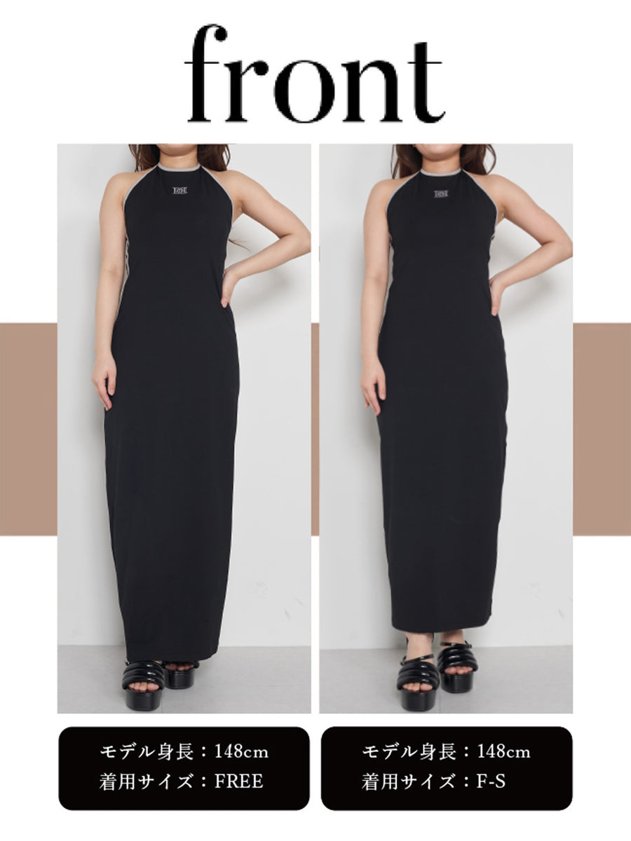 モデル：148cm（着用サイズ：F-S/FREE　着用カラー：BLK）