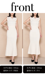 モデル：153cm（着用サイズ：F-S/FREE　着用カラー：IVO）