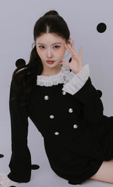 モデル：164cm（着用サイズ：FREE　着用カラー：BLK）