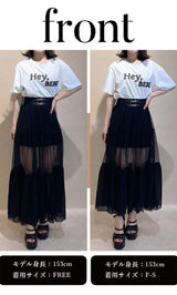 モデル：153cm（着用サイズ：F-S/FREE　着用カラー：BLK）